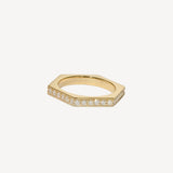 18k Yellow Gold Channel Set
