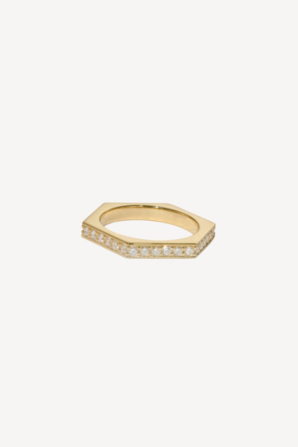 18k Yellow Gold Channel Set