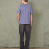 Crewneck Tee in Light Indigo Organic Cotton