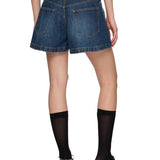 Denim X Nylon Twill Shorts