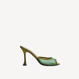 Giada Mule in Green Suede