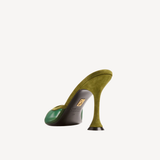 Giada Mule in Green Suede