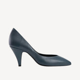 Haze Pump in Petrol Grained Leather