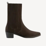Smoke Ankle Boot in Brown Suede Leather