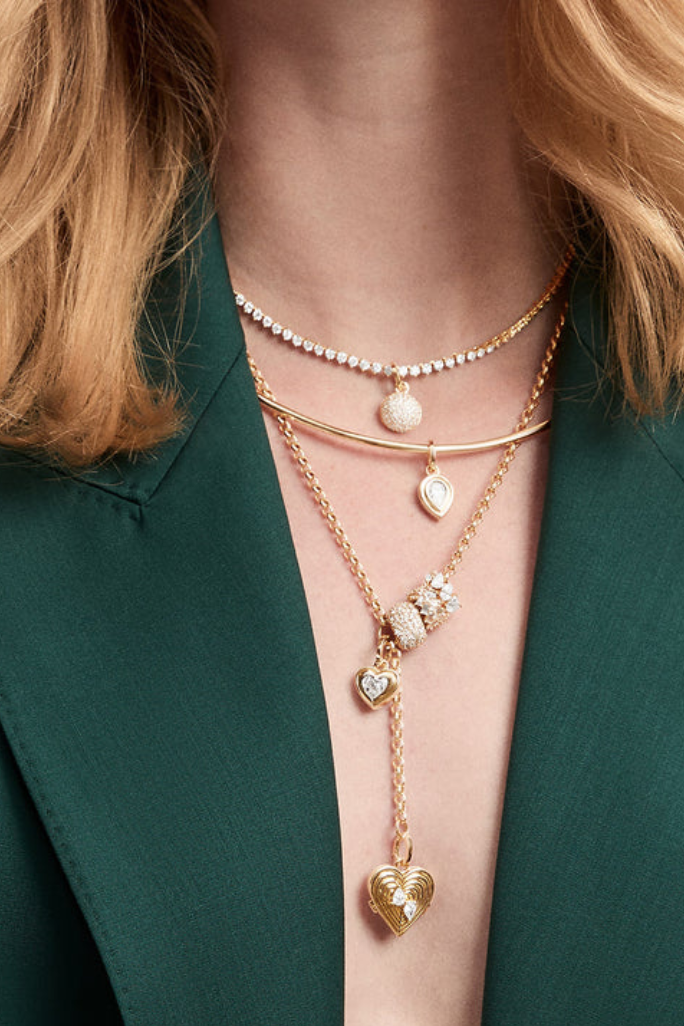 Groovy Lab Grown Diamond Heart Hinged Charm