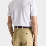 Pocket T-Shirt in White Cotton Jersey