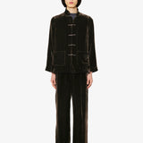 Leandra Pant in Dark Brown