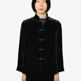 Yali Velvet Blazer in Black