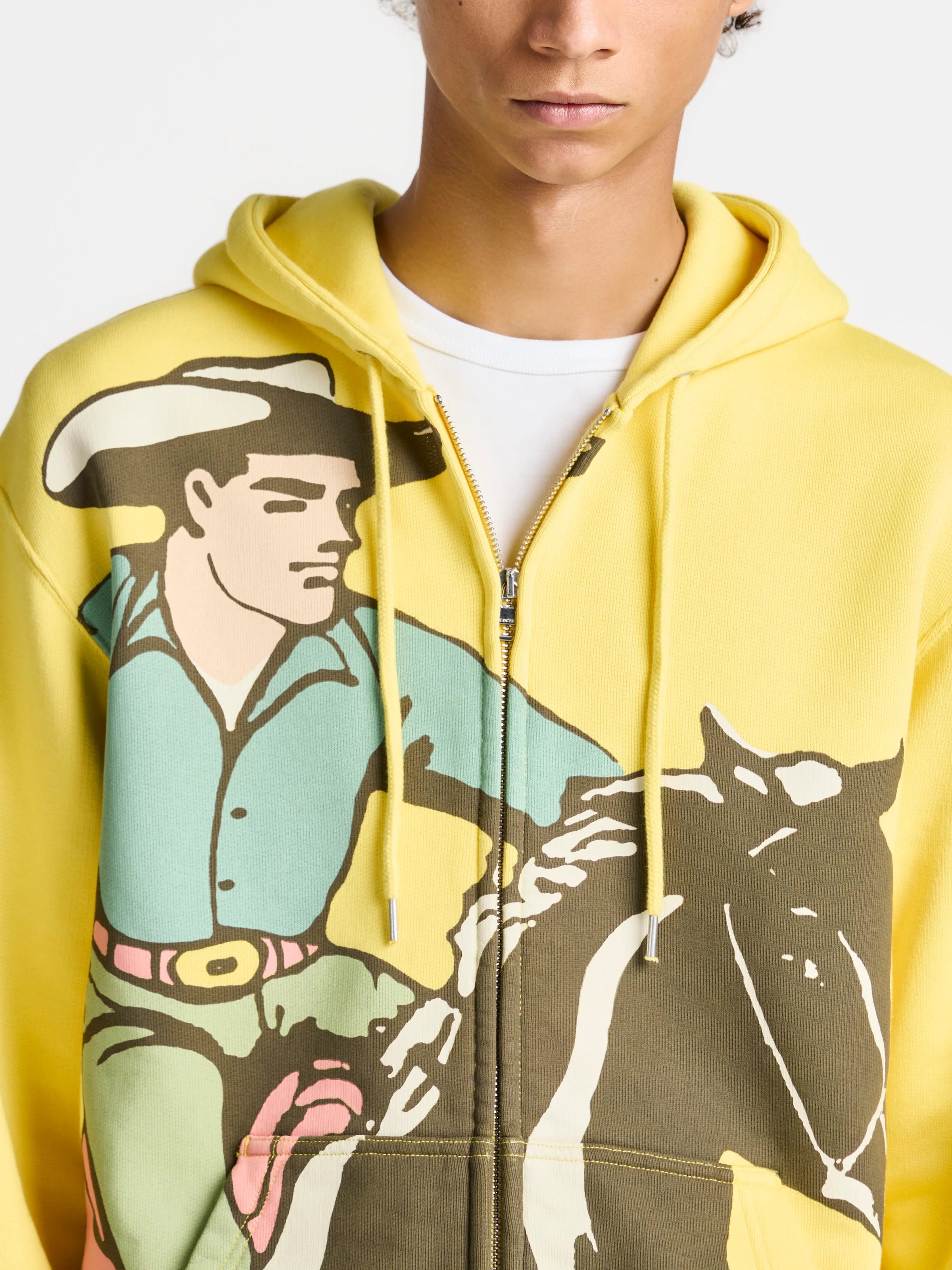 Cowboy Front Zip Hoodie