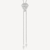 Slider Necklace In White Gold