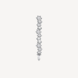 Short Tennis Earring In White Gold