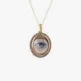 Enamel Eye Pendant