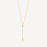 Jali Breeze Drop Chain Necklace in Yellow Gold