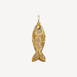 Sardine Charms in Fossil Coral