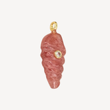 Gemstone Conch in Strawberry Quartz