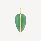 Large Pebble Pendant in Green Aventurine