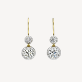 Old Euro Double Drop Earrings