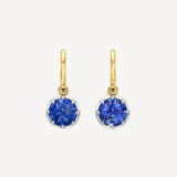 Blue Sapphire Drop Earrings