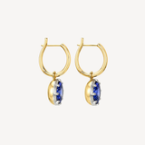 Blue Sapphire Drop Earrings