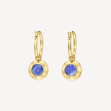 Blue Sapphire Drop Earrings