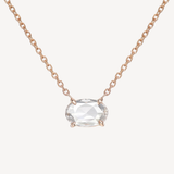 Oval Rose Cut Necklace