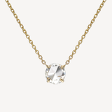 Round Rose Cut Necklace