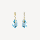 Colors Tumbler Ear Pendants with Diamonds