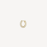 Mini Micro Hoop 1-Row Pave YG (Single)