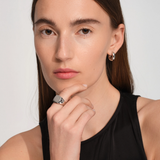 Silver Cushion Polished Ring