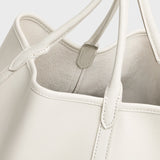 Small Drop Bucket in White Cotton