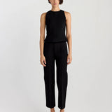 Mini Check Shane Pant in Black