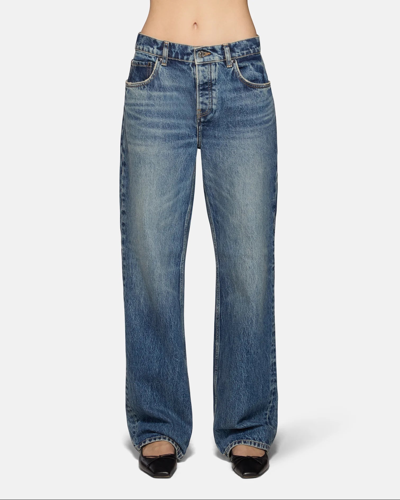 Mid Rise Baggy in Mariner