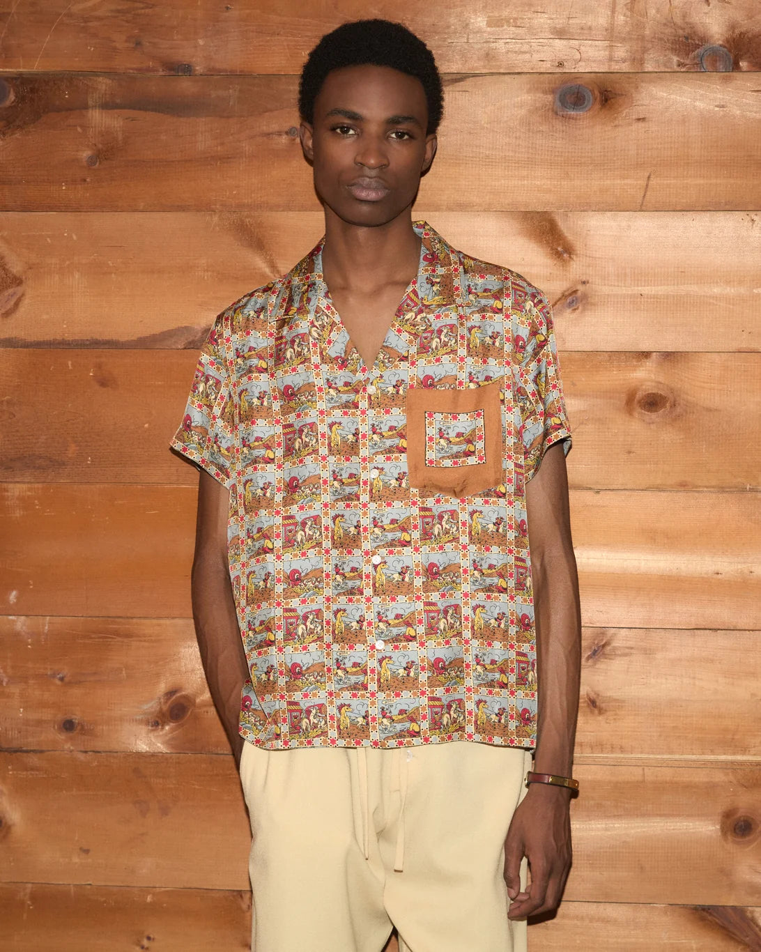 Cowboy Comic Short Sleeve Shirt