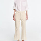 High Waisted Flare in Ivory