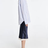 Slim Tunic Shirt in Sky Blue
