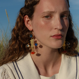 Glove & Face Charm Earrings