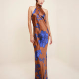Mikaela Dress in Brown