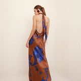 Mikaela Dress in Brown