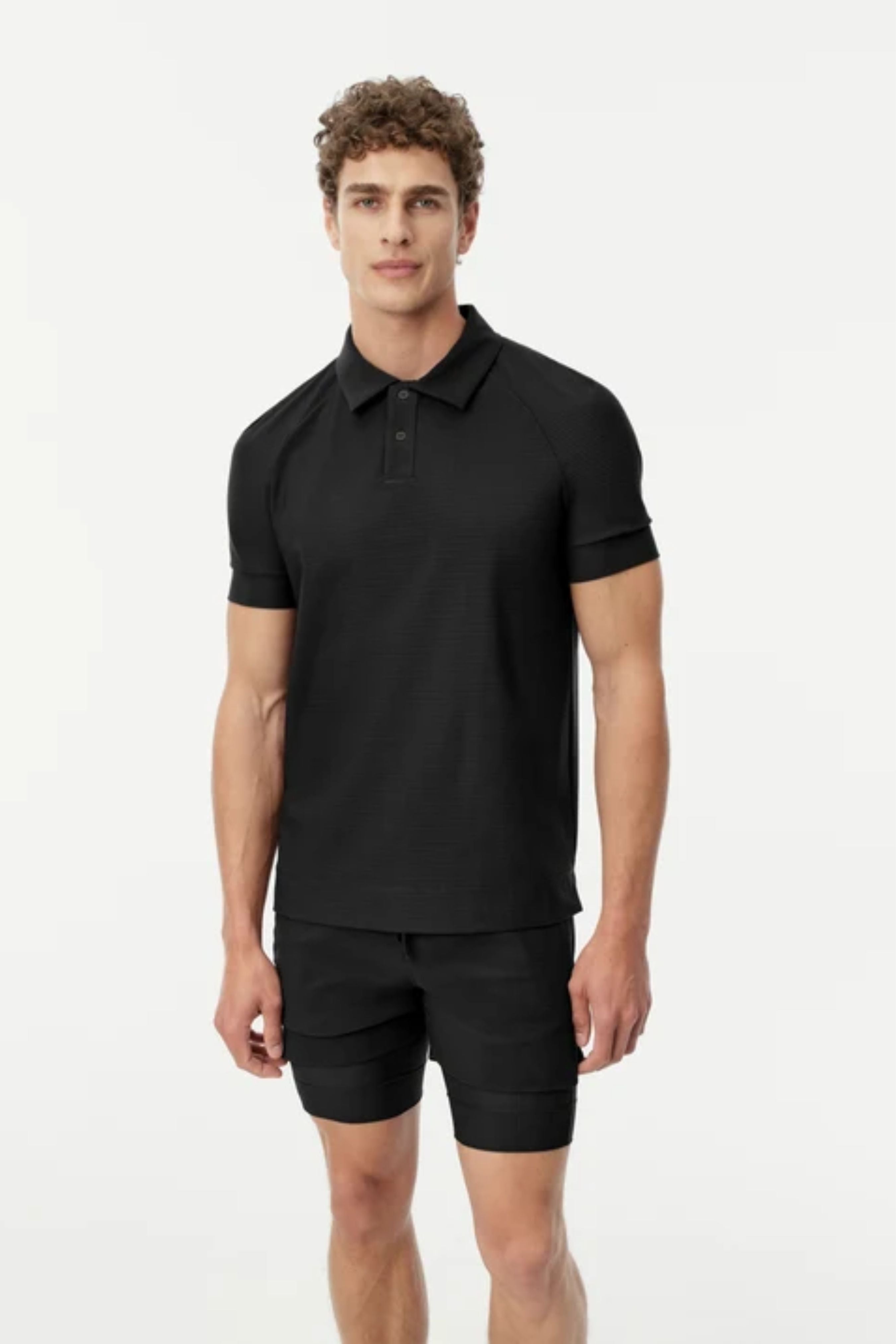 Movement Polo in Black-MOVEMENT POLO IN BLACK-ByGeorge