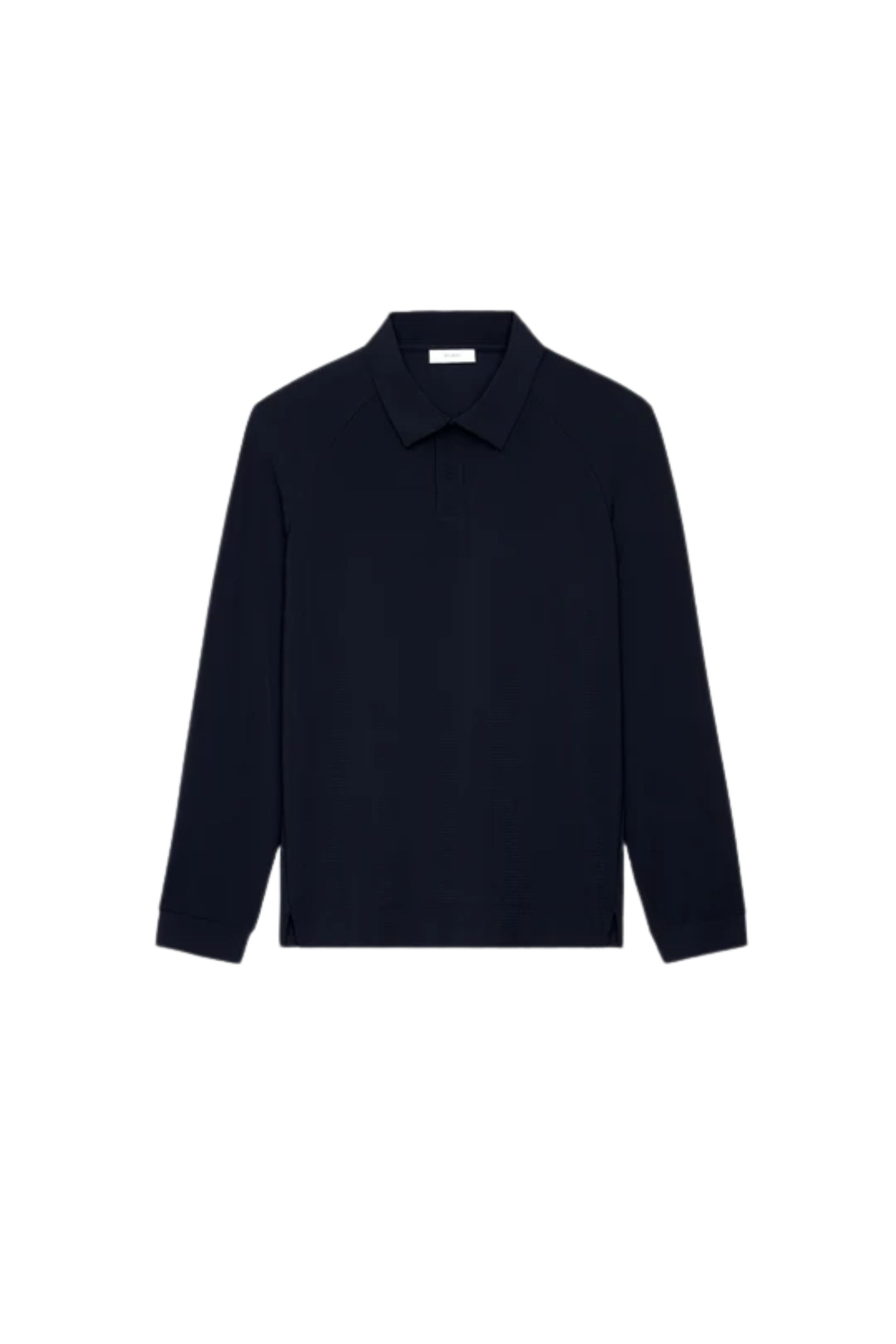 Movement Long Sleeve Polo in Navy-CON-MOVEMENT POLO LONG SLEEVE-NAVY-ByGeorge