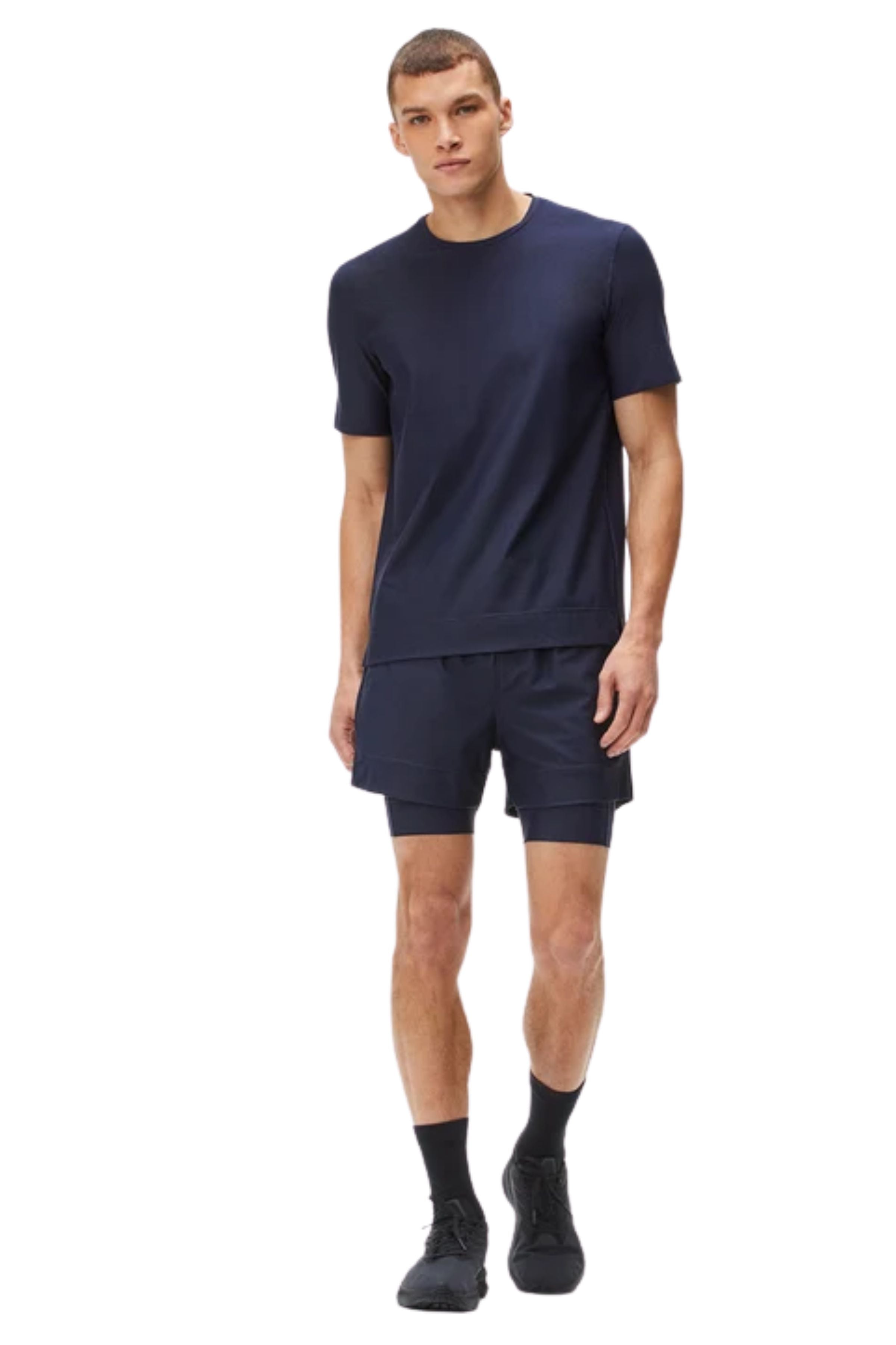 Movement T-Shirt Short Sleeve in Navy-CON-MOVEMENT T-SHIRT SHORT SLEEVE-NAVY-ByGeorge
