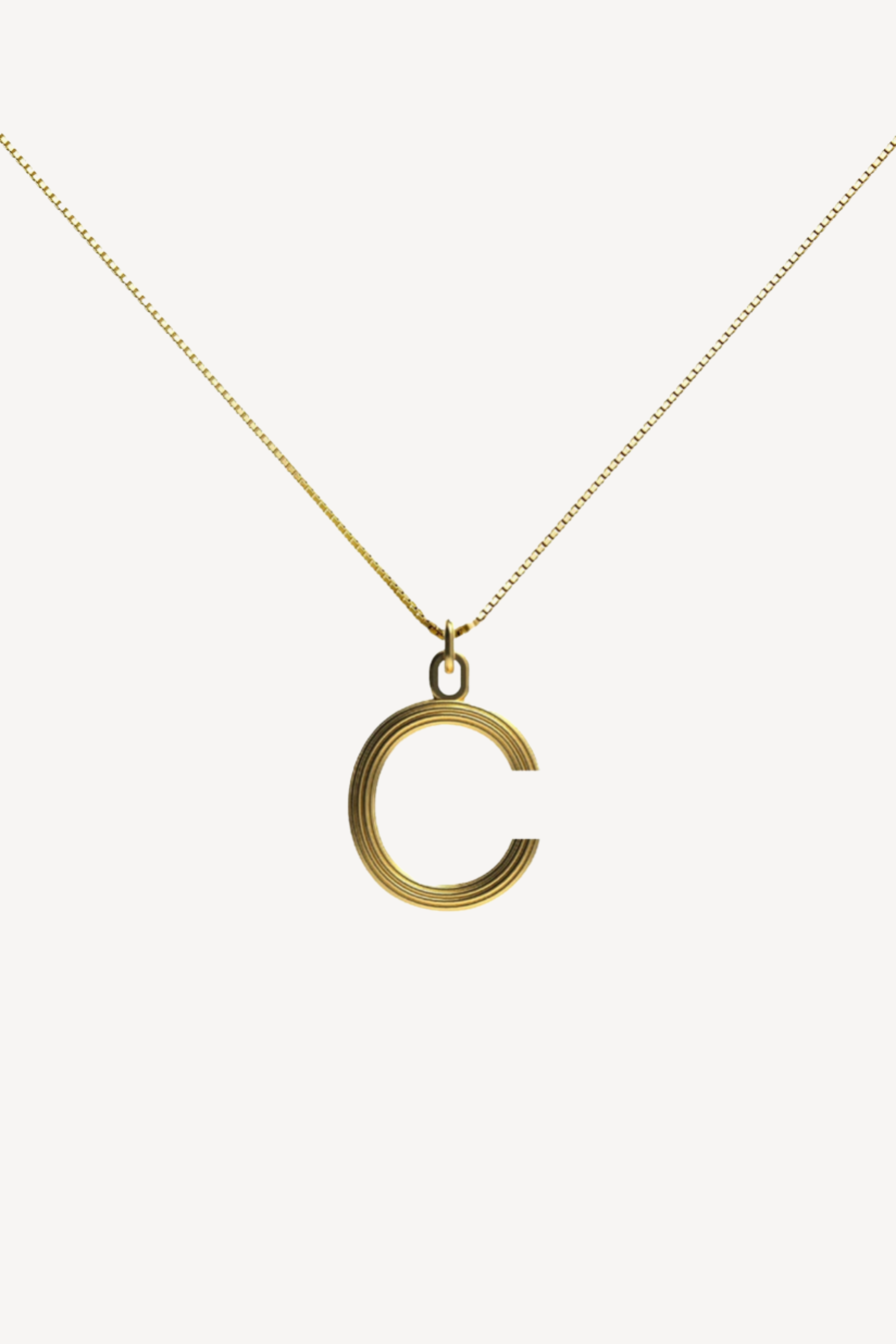 Gold Small Alphabet Necklace