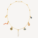 Seven Wire Charm Necklace