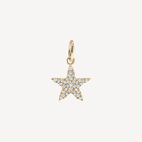 Pave Diamond Star Charm