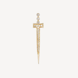 Diamond Dagger Cross Charm