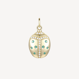 Emerald And Diamond Ladybug Charm