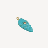 Gemstone Conch Shell in Turquoise