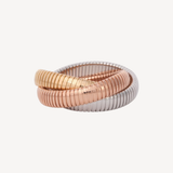 12MM Tri Color 3 Band Rolling Bracelet 18cm
