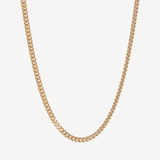 18K Yellow Gold Curb Chain Necklace