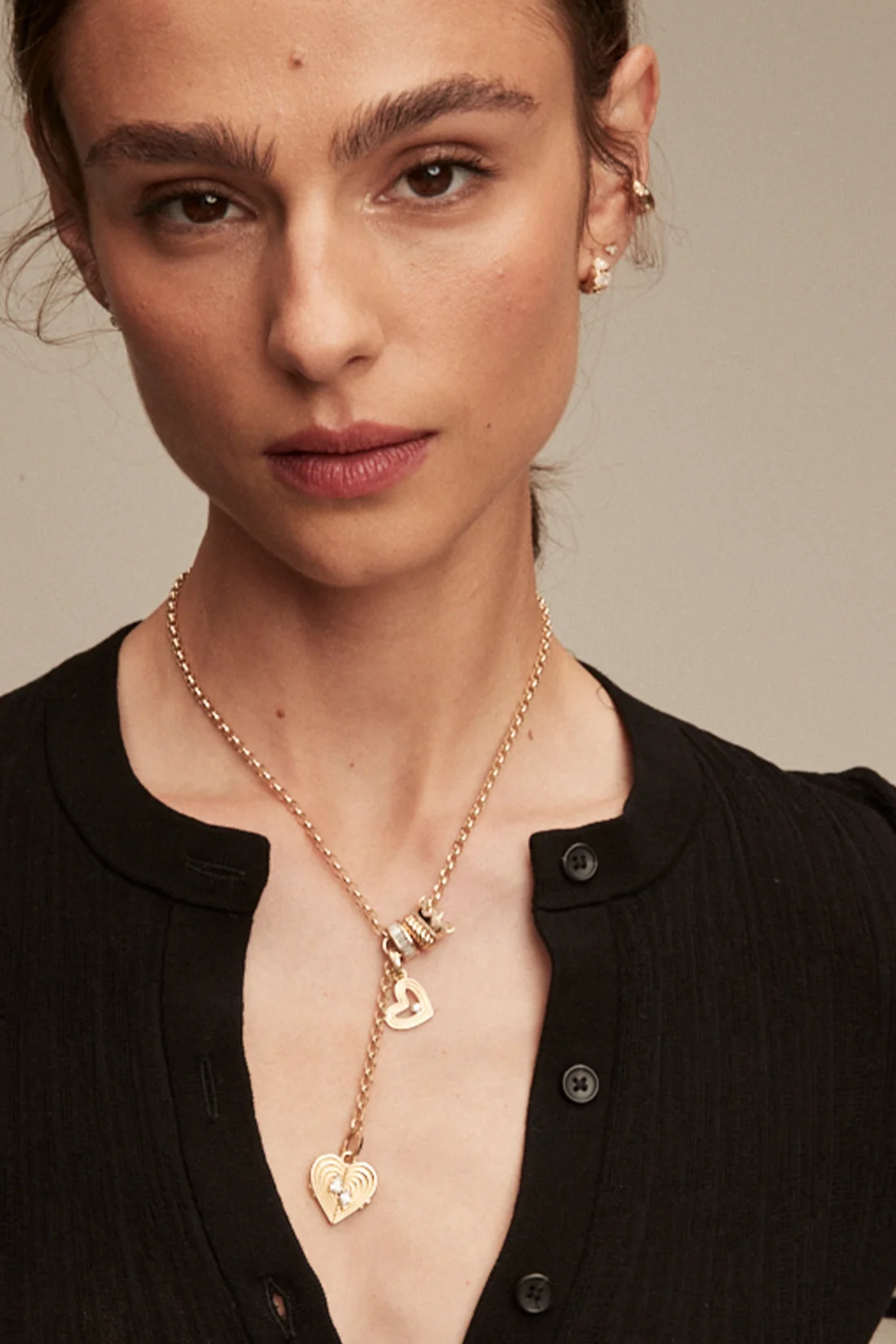 Rolo Chain Lariat Necklace - 16"